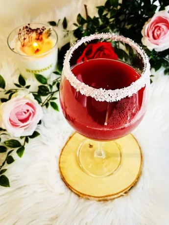 Super Cocktail Amour Saint Valentin au jus de Cranberry